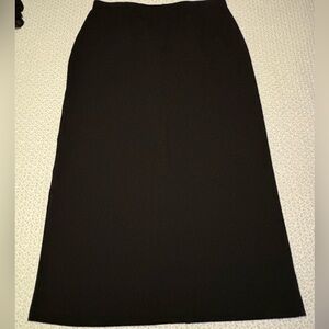 Catos Long Black Skirt with Slit